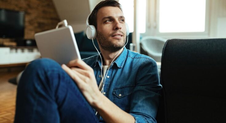 Man using ai tools sitting in chair